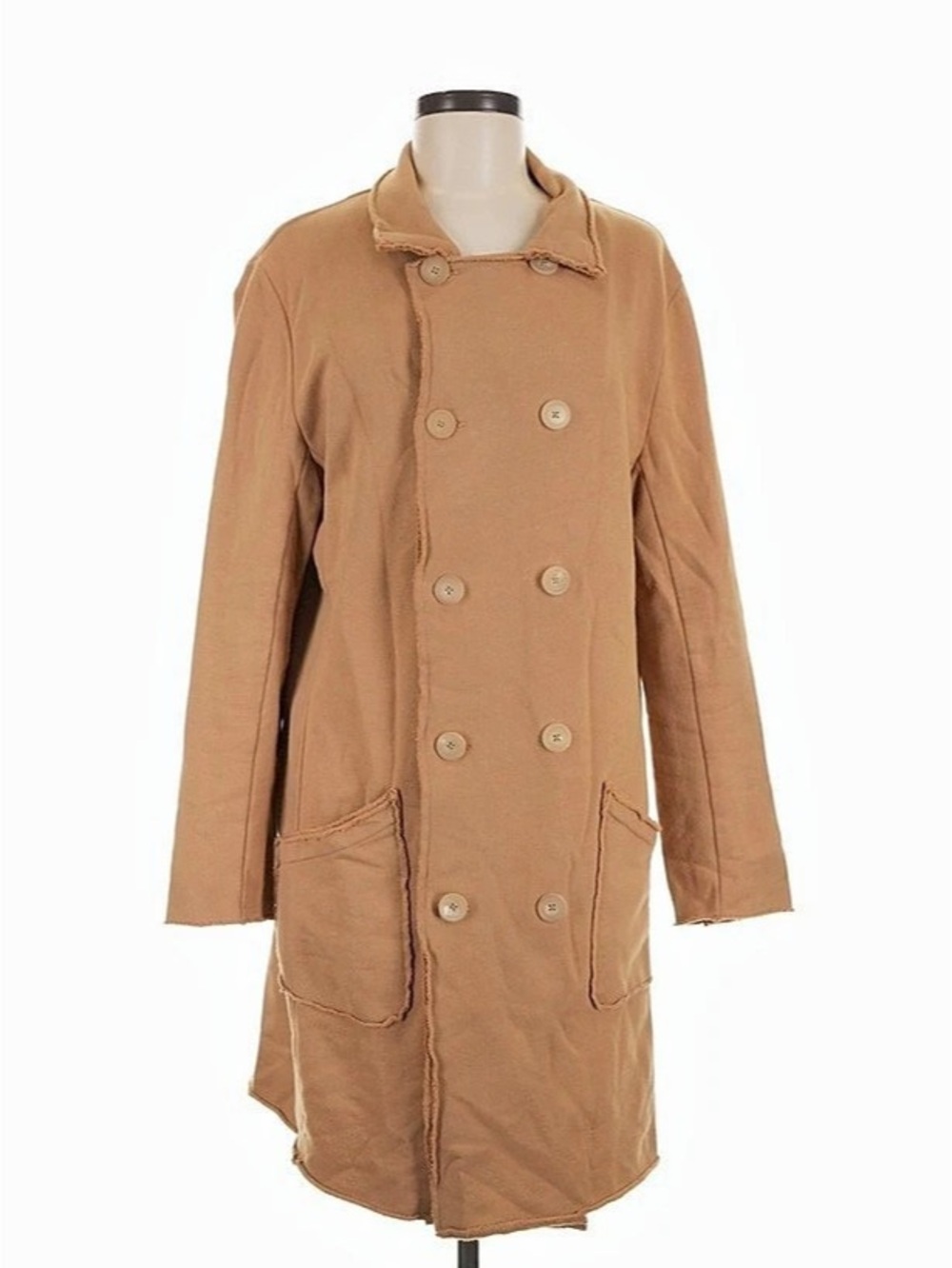 Frank & Eileen Belfast Cotton Trench Coat in Brown Size Medium Like New